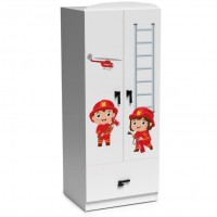 Dulap Pompier 2 usi - Camere Copii Premium MDF High Gloss Dulap Pompier 2 usi - Camere Copii Premium MDF High Gloss